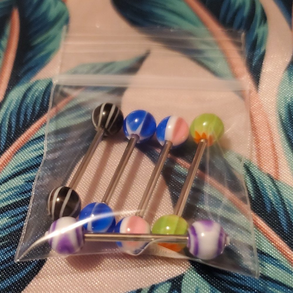 5 Tongue Rings